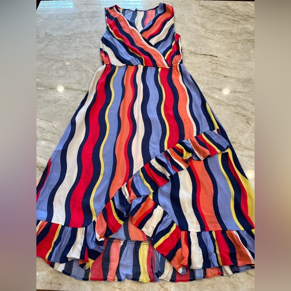 Plenty by Tracy Reese | "Daphne" Colorful Striped Midi Dress | Size Medium - Picture 3 of 11